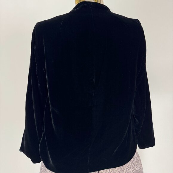 Velvet Heart Black Velvet Open-front Cardigan - Picture 2 of 6